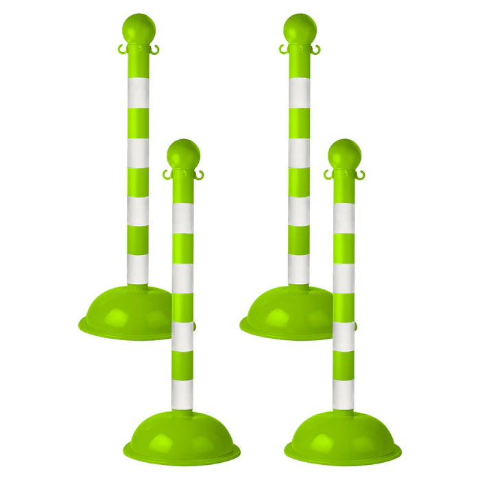 Striped Plastic Stanchions