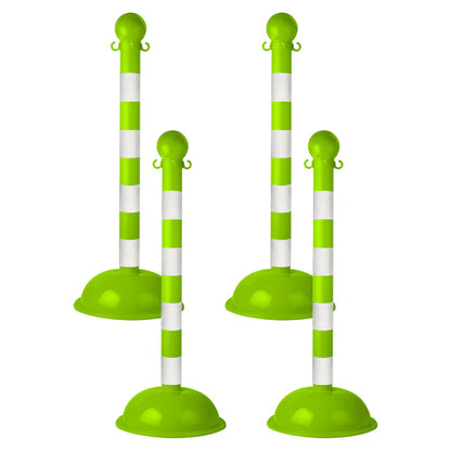 Striped Plastic Stanchions