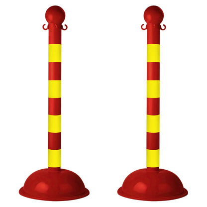 Striped Plastic Stanchions