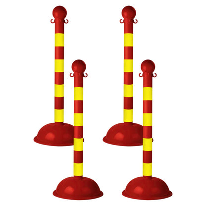 Striped Plastic Stanchions
