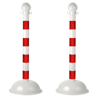 Striped Plastic Stanchions