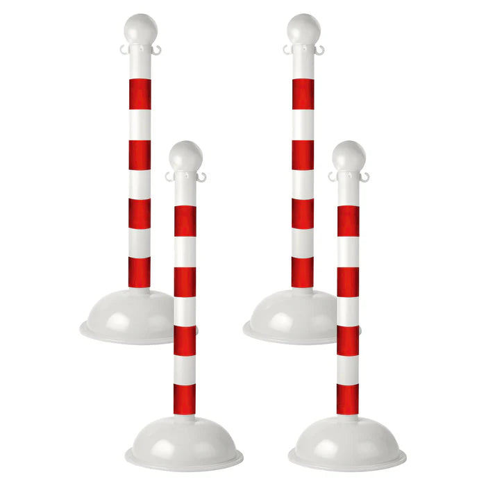 Striped Plastic Stanchions