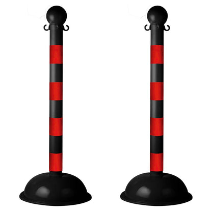 Striped Plastic Stanchions