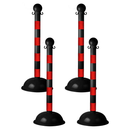Striped Plastic Stanchions