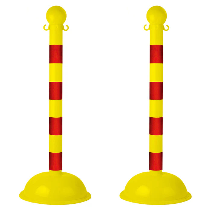 Striped Plastic Stanchions