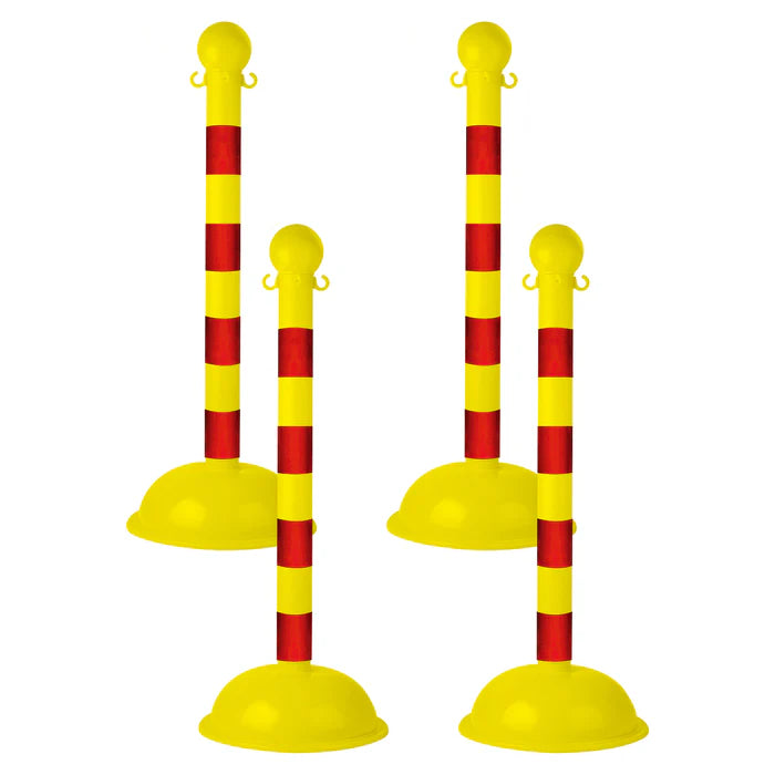 Striped Plastic Stanchions