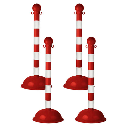 Striped Plastic Stanchions