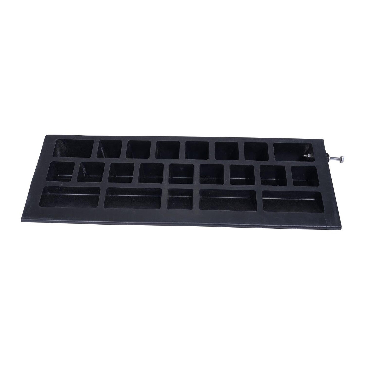Rubber Multi-Purpose Ramp 10" x 23-1/5" x 3" – 5000 lb Capacity, Black
