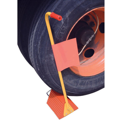 Molded Rubber Ergo-Handle Wheel Chocks