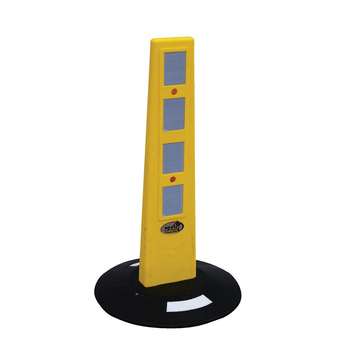 Plastic Bollard Barricade – 13-1/4" x 13-1/4" x 23"