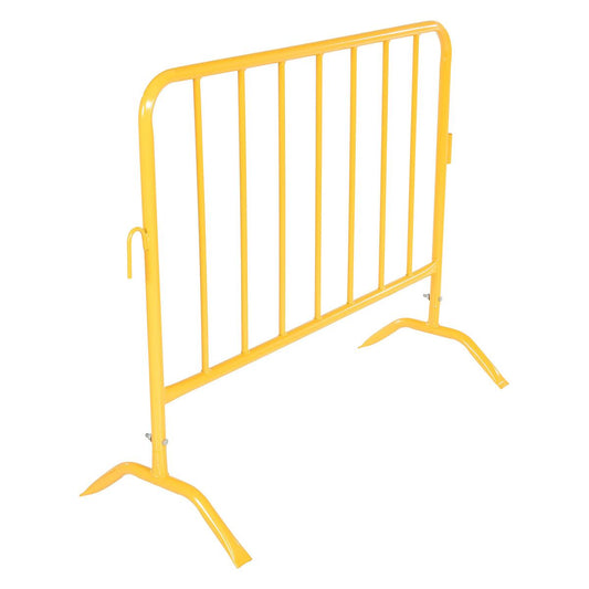 Steel Crowd Control Interlocking Barrier with Curved Feet 47-1/2 In.
