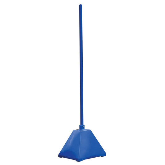Low Density Polyethylene Plastic Pyramid Sign Bases with Steel Pole and Wheels