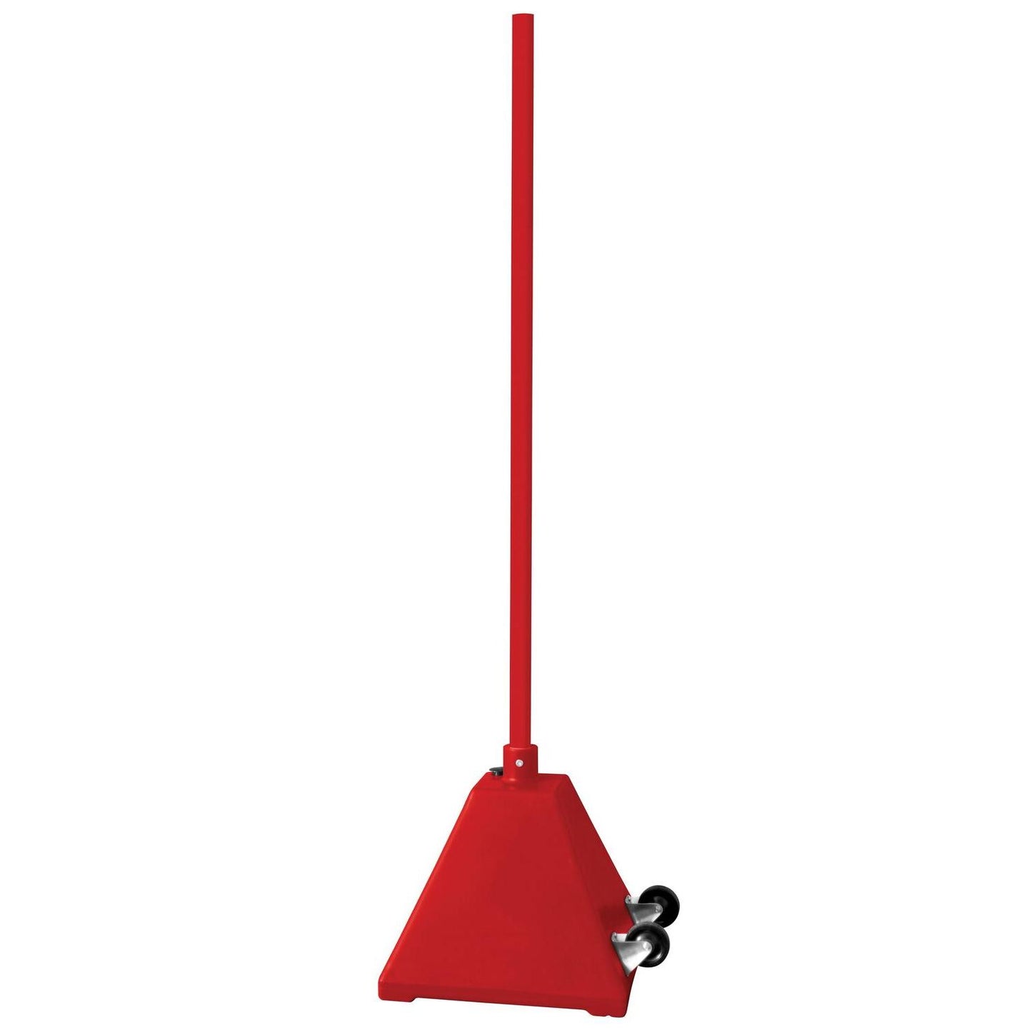 Low Density Polyethylene Plastic Pyramid Sign Bases with Steel Pole and Wheels