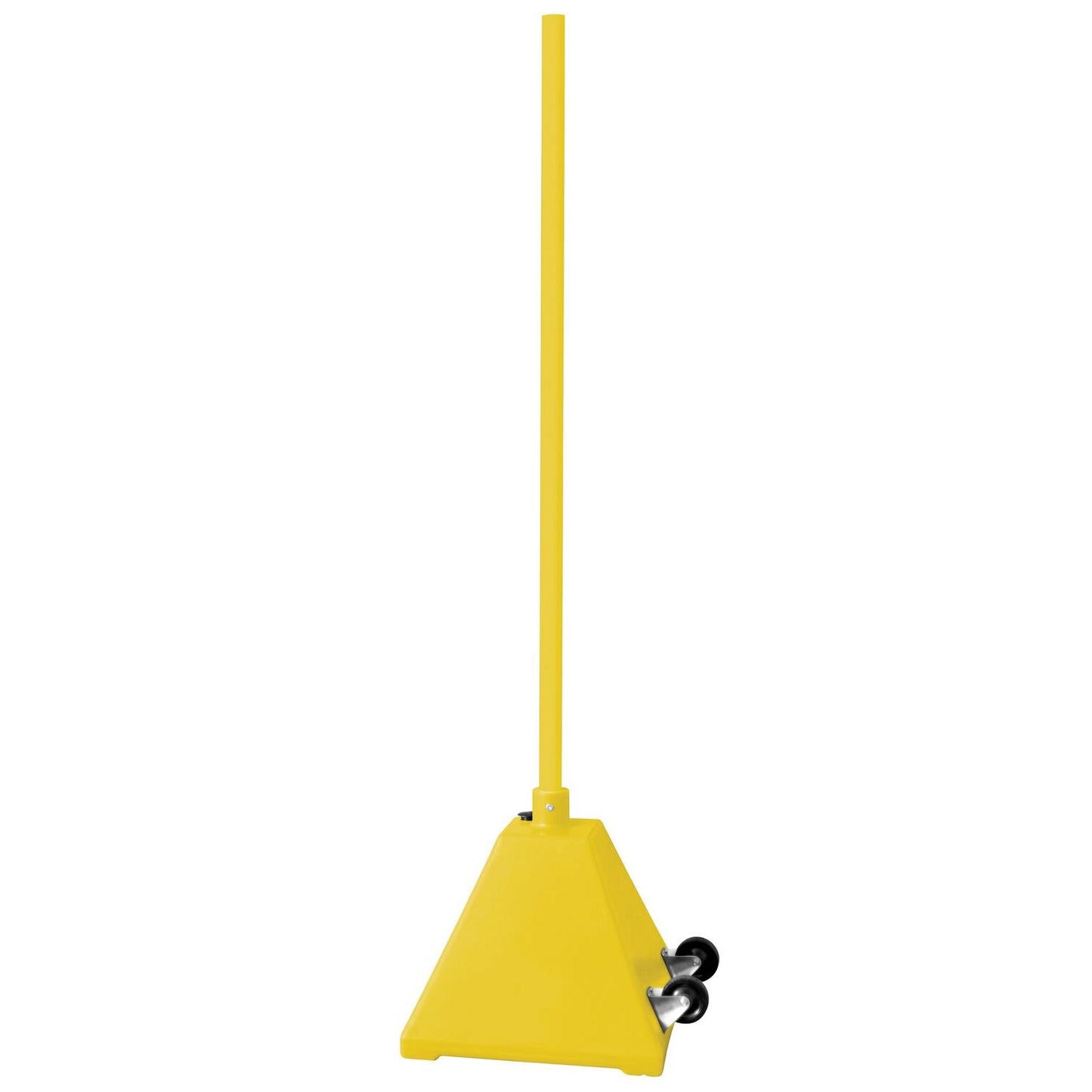 Low Density Polyethylene Plastic Pyramid Sign Bases with Steel Pole and Wheels