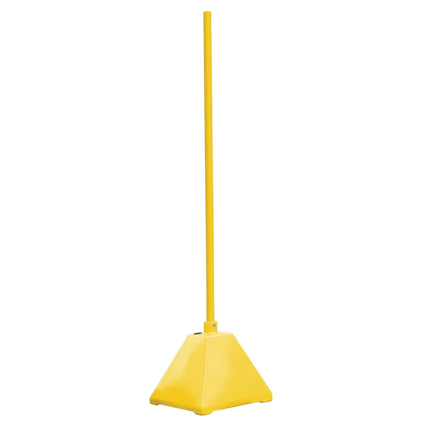 Low Density Polyethylene Plastic Pyramid Sign Bases with Steel Pole and Wheels