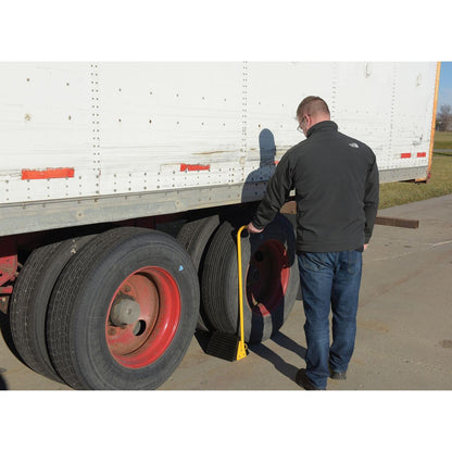 Molded Rubber Ergo-Handle Wheel Chocks