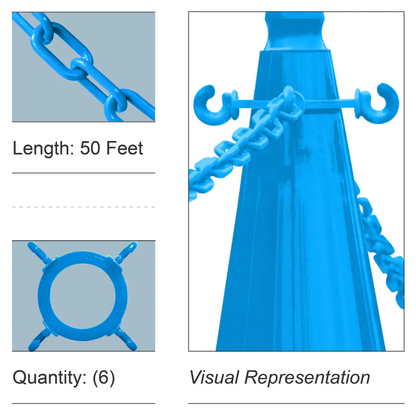 Cone Chain Connector Kit with Plastic Chain
