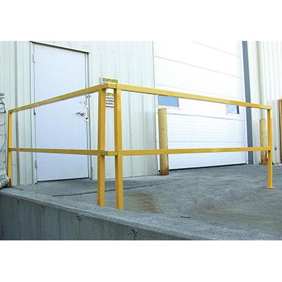 Steel Square Safety Handrail 122-1/2 In. x 4 In. x 42 In.