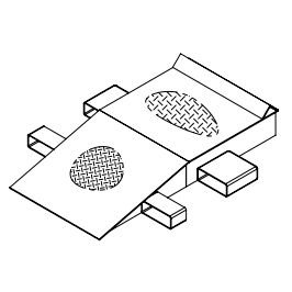 Steel Wheel Risers With Roll Off Guard