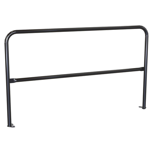 Steel Pipe Safety Railing with Welded Baseplate 6 Ft.