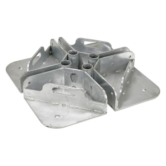 Galvanized Steel Pipe Safety Railing Welded Base