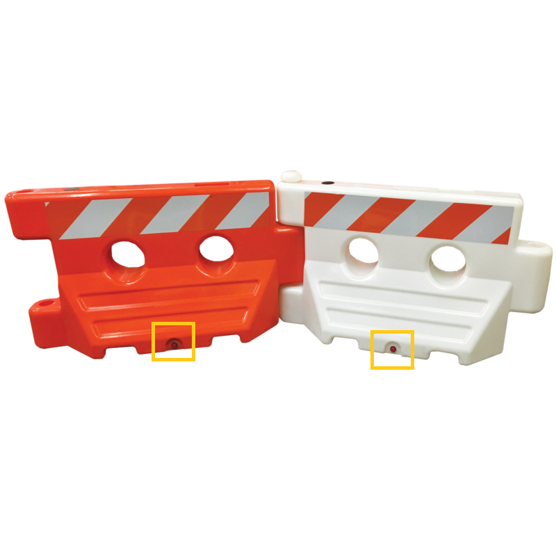 Drain Plug for Water Filled Barricade System