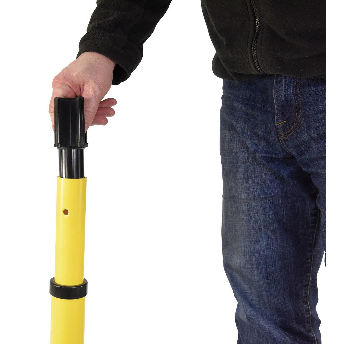 Plastic Web Barrier Head Receiver – Black