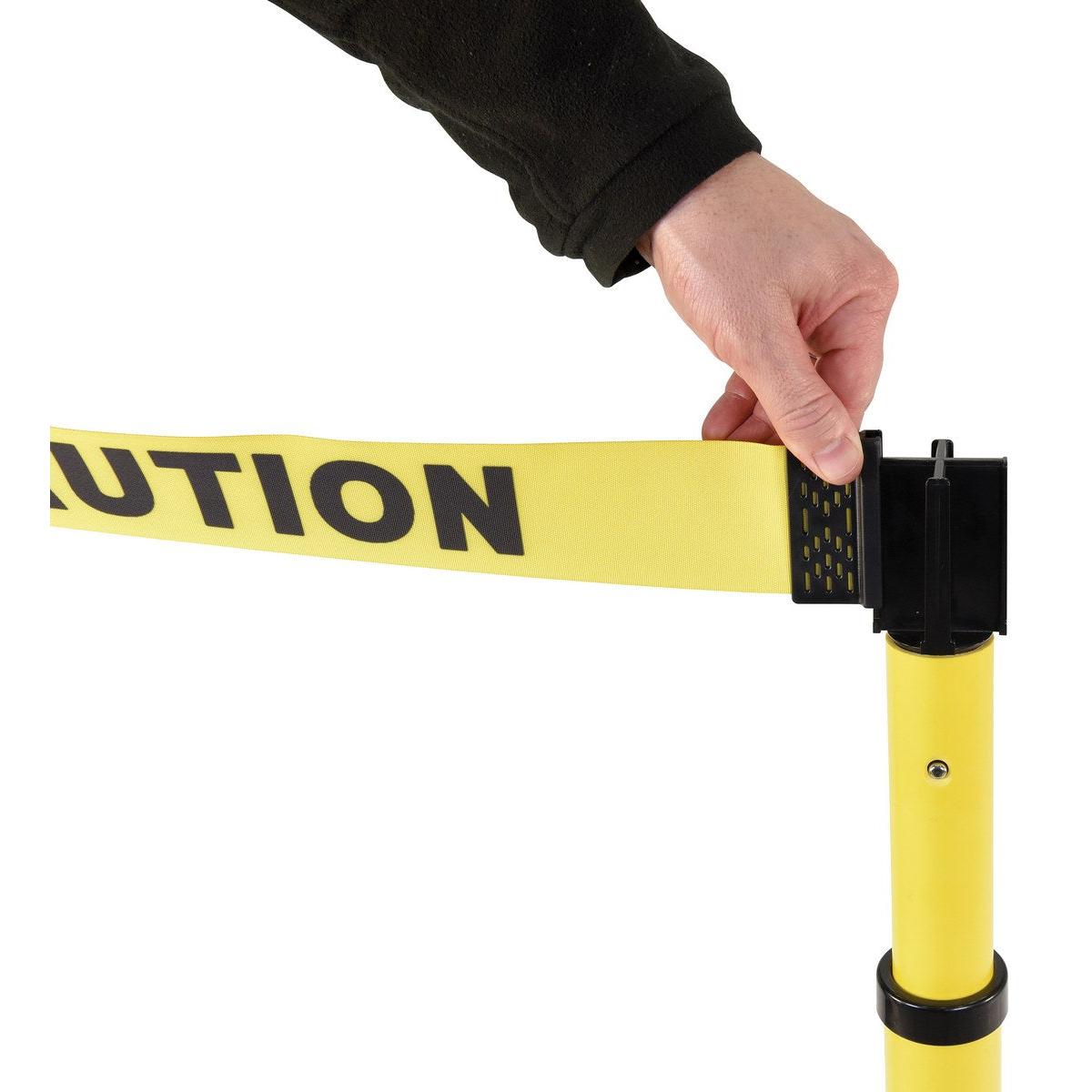 Plastic Web Barrier Head Receiver – Black