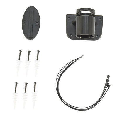 Plastic Web Barrier Wall Mount Kit Black
