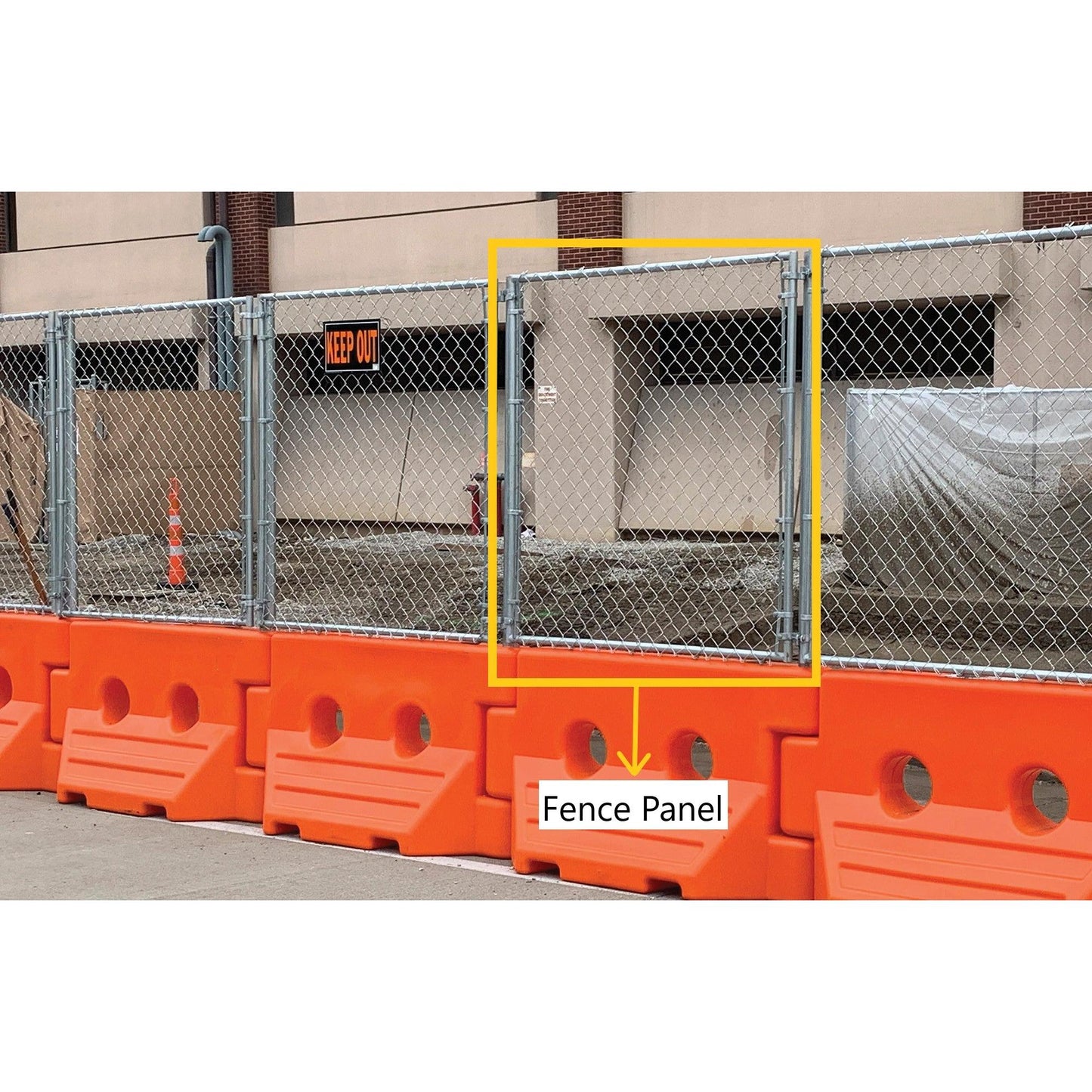 Fence Panel for Water Filled Barricade