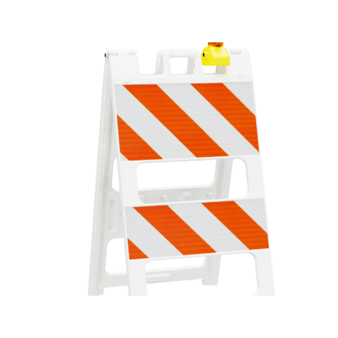 Solar 3-Way LED Barricade Light with Battery Option