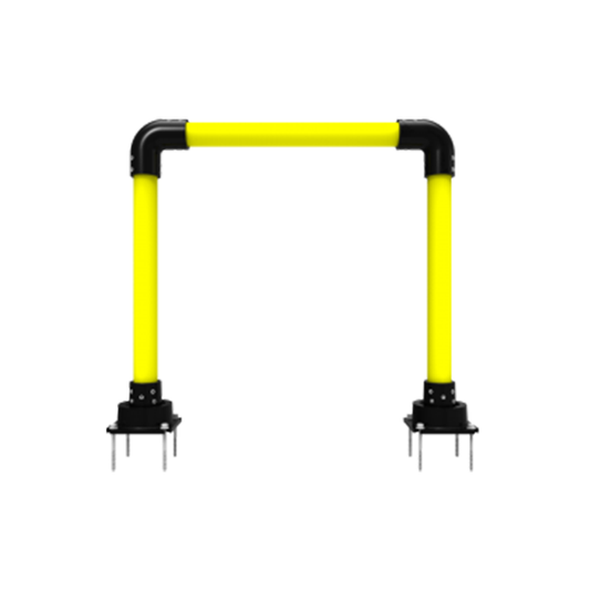 3" Rebounding Horseshoe Bollard Kit 36" wide x 36" tall