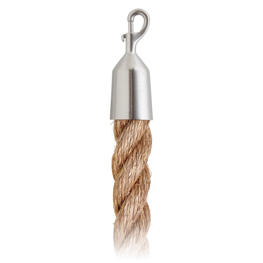 Natural Hemp Barrier Rope with Snap Hooks