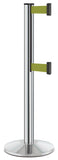 Chrome ADA Compliant Double-Belted Stanchion