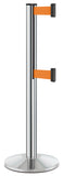 Chrome ADA Compliant Double-Belted Stanchion