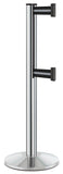 Chrome ADA Compliant Double-Belted Stanchion