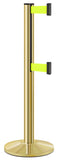 Gold ADA Compliant Double-Belted Stanchion