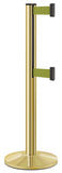 Gold ADA Compliant Double-Belted Stanchion