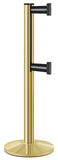 Gold ADA Compliant Double-Belted Stanchion