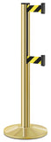 Gold ADA Compliant Double-Belted Stanchion