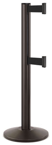 Statuary Bronze ADA Compliant Double-Belted Stanchion