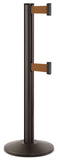 Statuary Bronze ADA Compliant Double-Belted Stanchion