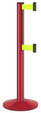 Torch Red ADA Compliant Double-Belted Stanchion