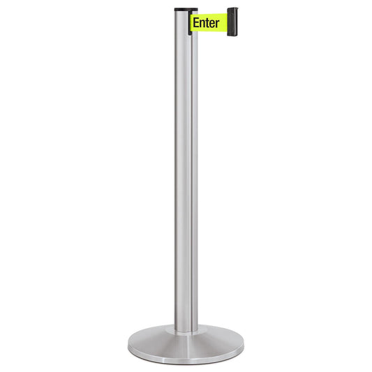 Satin Aluminum Beltrac 3000 Retractable Belt Stanchion