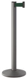 Wrinkle Charcoal Forest Green Beltrac 3000 7 Feet premium stanchion