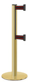 Gold ADA Compliant Double-Belted Stanchion