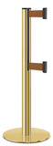 Gold ADA Compliant Double-Belted Stanchion