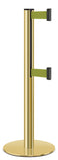 Gold ADA Compliant Double-Belted Stanchion