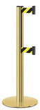 Gold ADA Compliant Double-Belted Stanchion