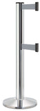 Chrome ADA Compliant Double-Belted Stanchion